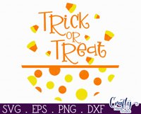 Farmhouse Halloween Round Sign, Trick Or Treat Svg File Product Image 2
