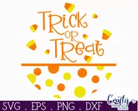 Farmhouse Halloween Round Sign, Trick Or Treat Svg File Product Image 2
