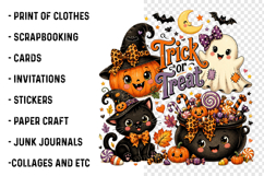 Trick or Treat Pumpkin Halloween PNG Product Image 3