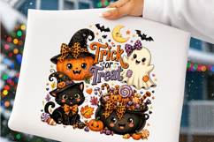 Trick or Treat Pumpkin Halloween PNG Product Image 4