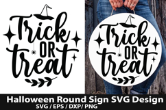 Halloween Round Sign SVG Design - Tis the season to be spook Product Image 4