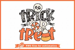 Trick or Treat PNG | Halloween Sublimation Design Product Image 1