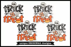 Trick or Treat PNG | Halloween Sublimation Design Product Image 5