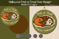 Halloween Trick or Treat Door Hanger Product Image 1