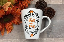 trick or treat farmhouse svg on mug