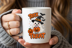 Trick or Treat Ghost Rhinestone PNG Design Product Image 5