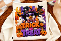 Trick Or Treat Goose PNG, Spooky Halloween Goose Sublimation Product Image 2