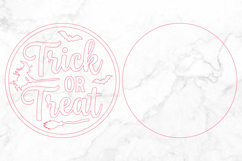 Trick Or Treat Halloween Door Sign SVG Product Image 3