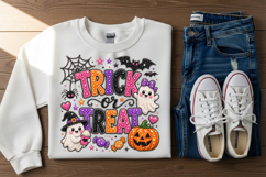 Trick or Treat Halloween Rhinestone PNG Product Image 3