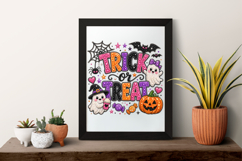 Trick or Treat Halloween Rhinestone PNG Product Image 7