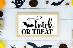 Trick or Treat Sign SVG, Farmhouse Halloween Sign Product Image 2
