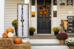 Trick Or Treat SVG | Halloween Porch Sign | Halloween Sign Product Image 3