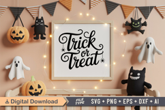 Trick Or Treat SVG File | Spooky Halloween SVG Product Image 5