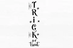 Trick or treat SVG, Halloween Porch Sign SVG Design Product Image 2