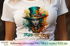 Trick or Treat Halloween Sublimation | Creepy Clown Shirt Product Image 1