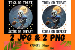 Trick Or Treat, Score Or Defeat Png, Football Skeleton Png Product Image 1