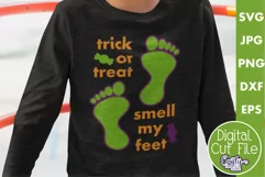 Trick Or Treat Smell My Feet | Kid’s Halloween Svg Design Product Image 1
