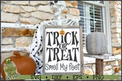 Trick or Treat Smell My Feet Halloween SVG Product Image 3