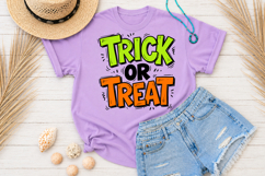 Trick or Treat Sublimation, Funny Halloween Doodle PNG Product Image 3