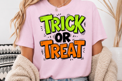 Trick or Treat Sublimation, Funny Halloween Doodle PNG Product Image 4