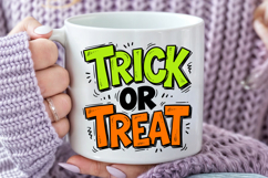 Trick or Treat Sublimation, Funny Halloween Doodle PNG Product Image 5