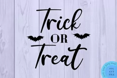 Halloween SVG Halloween Sign Svg Trick Or Treat Svg Wood Svg Product Image 2