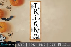Trick or treat SVG, Halloween Porch Sign SVG Design Product Image 1