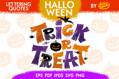 Halloween - Trick or Treat - Lettering Quotes Product Image 1