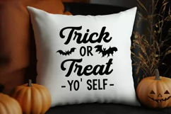 Trick or Treat Yo' Self Svg, Halloween T-shirt Funny Design Product Image 3