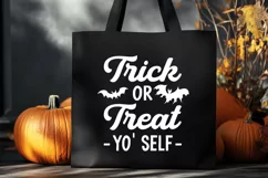 Trick or Treat Yo' Self Svg, Halloween T-shirt Funny Design Product Image 2