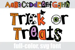 Trick or Treats - Cute Halloween Color Font Product Image 9