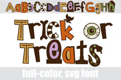 Trick or Treats - Cute Halloween Color Font Product Image 3