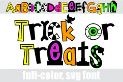 Trick or Treats - Cute Halloween Color Font Product Image 5