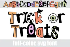 Trick or Treats - Cute Halloween Color Font Product Image 7
