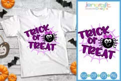 Trick or treat Halloween Girl Spider svg Product Image 1