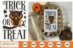 Trick or Treat Vintage Owl Halloween SVG Product Image 2