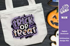 Trick or Treat Sublimation PNG file for Halloween Product Image 2