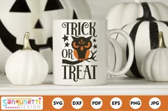 Trick or Treat Vintage Owl Halloween SVG Product Image 1
