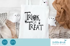 Halloween SVG, Cute Trick or Treat SVG for Tote Bag Product Image 1