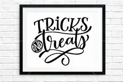Tricks and Treats, Trick or Treat Cut File, Halloween SVG Product Image 2