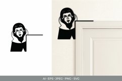 Vampire Girl Trim Corner - Halloween Decoration Product Image 1