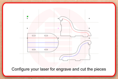 Laser cut Sleigh Christmas ornament home decor Glowforge SVG Product Image 3