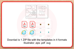 Laser cut Sleigh Christmas ornament home decor Glowforge SVG Product Image 4
