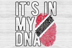 It's in my DNA Trinidad and Tobago Flag Fingerprint PNG Product Image 1