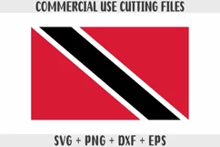 Trinidad and Tobago Flag SVG, Cut files for Cricut Product Image 1