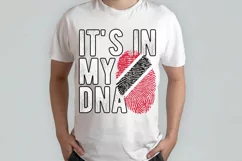 It's in my DNA Trinidad and Tobago Flag Fingerprint PNG Product Image 2