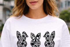 Bunny Trio SVG Bundle | Easter Bunny SVG Product Image 9