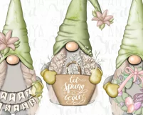 Trio Gnomes Png | Sublimation Design | Green Gnome Product Image 6