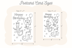 Lion Happy Birthday Card, Kids Coloring Card &amp; Placemat Product Image 5