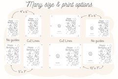 Lion Happy Birthday Card, Kids Coloring Card &amp; Placemat Product Image 8